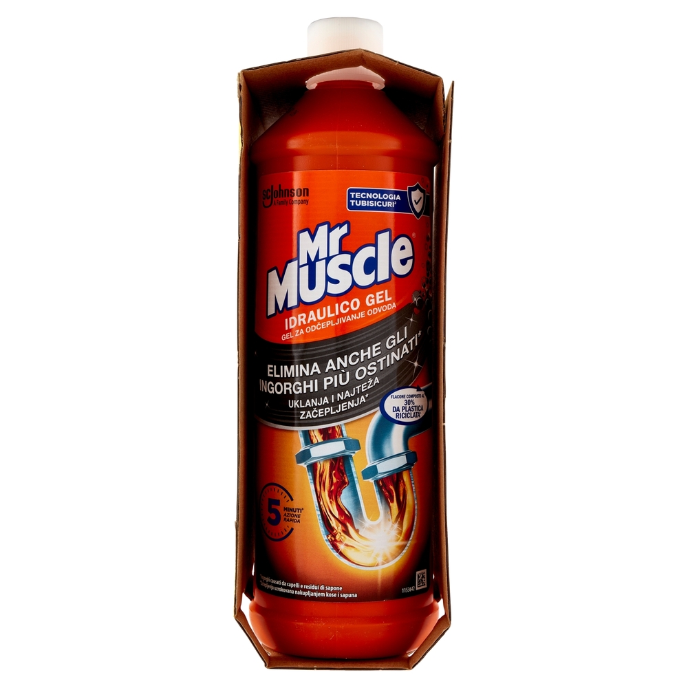 Mr Muscle Idraulico Gel Bipacco Cartone 2 x 1000 ml